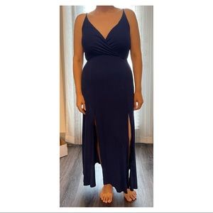 Lulus Navy Midi Dress